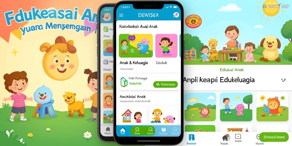 Tampilan antarmuka DEWI567 yang menarik dan edukatif untuk anak-anak.