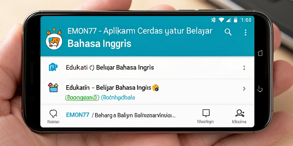 Tampilan antarmuka EMON77 yang interaktif dan menarik.