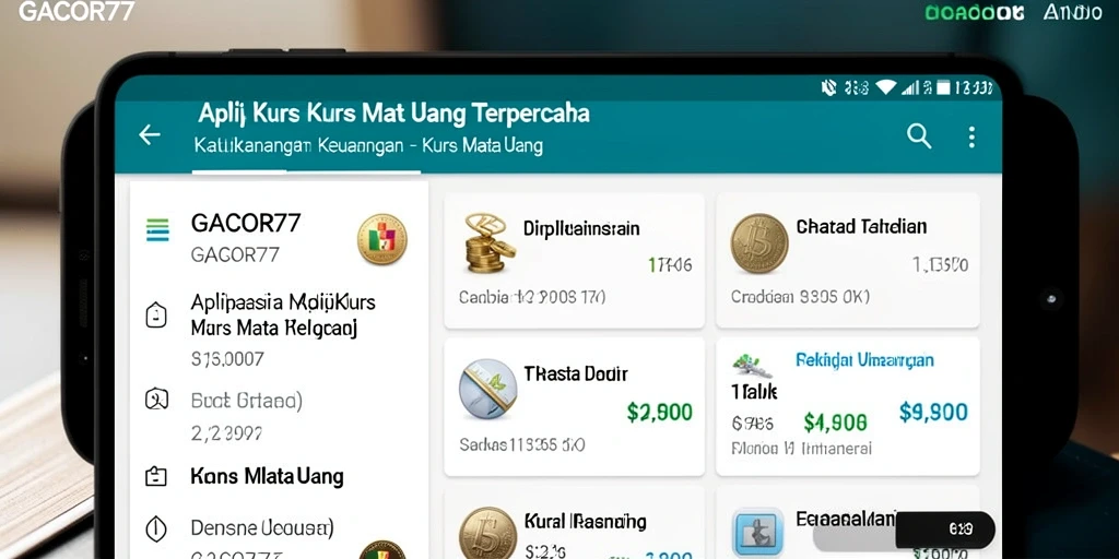 Antarmuka GACOR77 menampilkan kurs mata uang yang mudah dibaca dan dipahami.