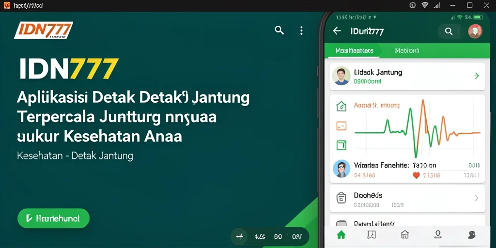 Tampilan antarmuka IDN777 yang menampilkan fungsi Detak Jantung dengan jelas.