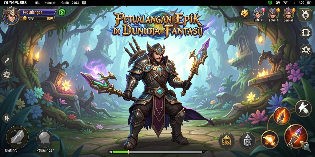 Tampilan antarmuka permainan OLYMPUS88 yang menarik dan interaktif.