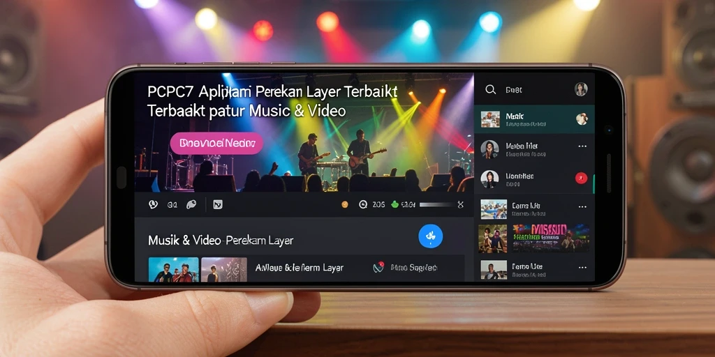 Antarmuka PCPC7 dengan fungsi Perekam Layar yang intuitif