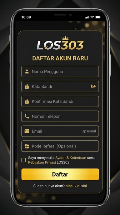 Panduan Registrasi Akun Baru los303 untuk Android